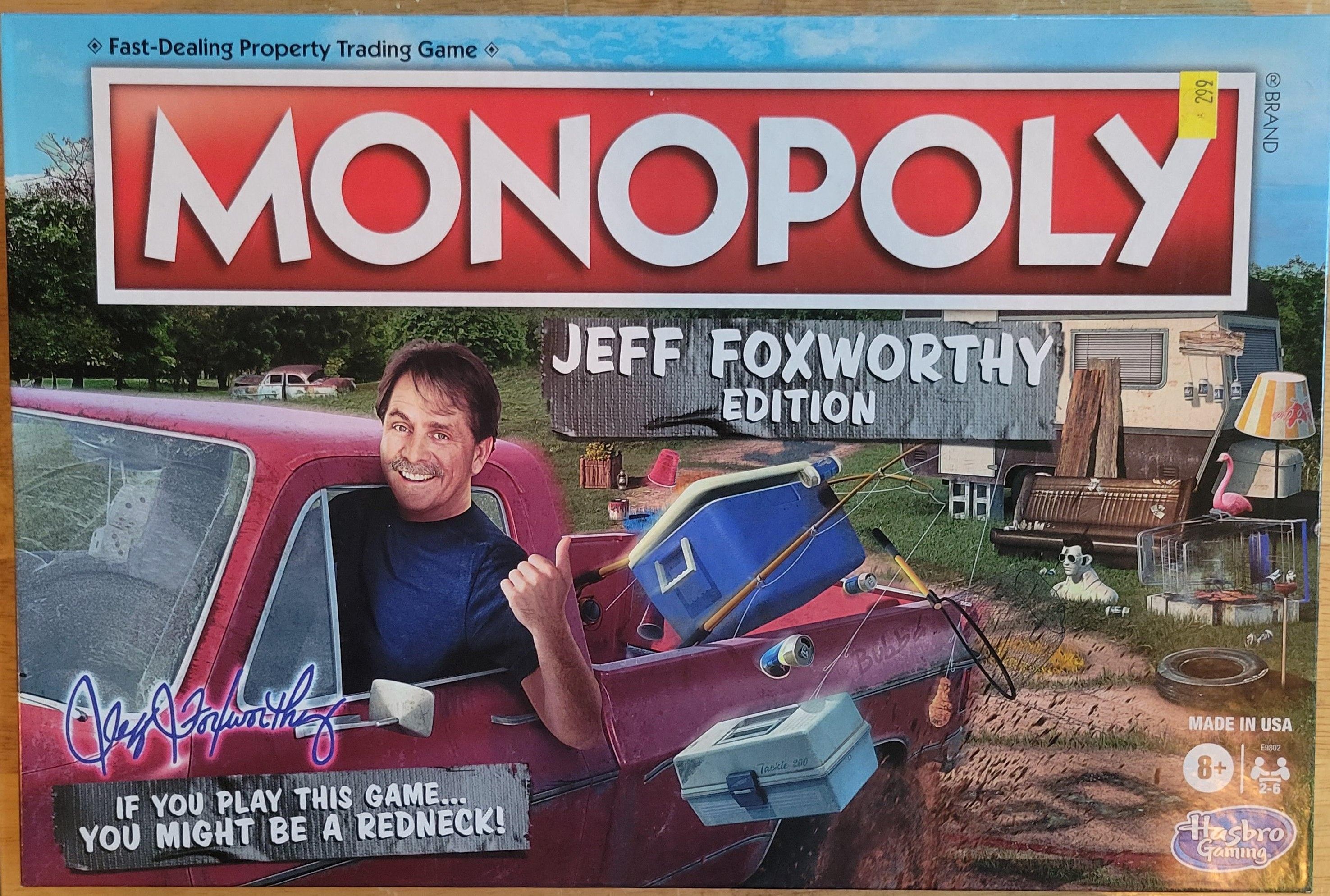 Monopoly: Jeff Foxworthy Edition cover art