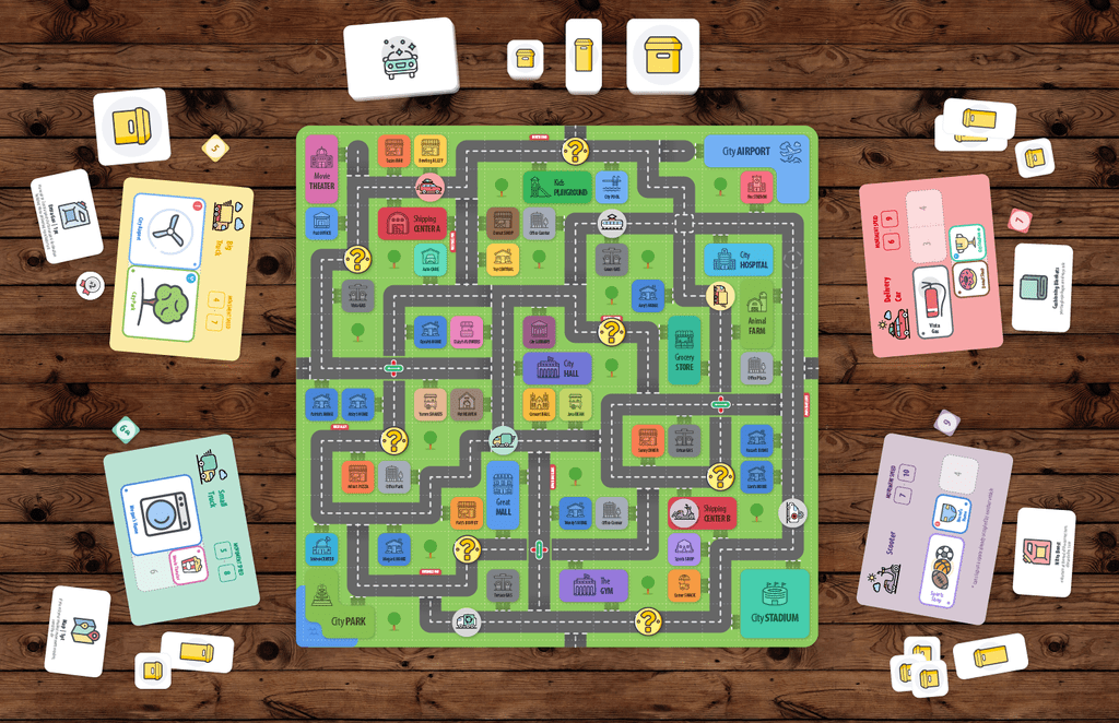Delivery Town - 2018 Children's Game Print and Play Design ...