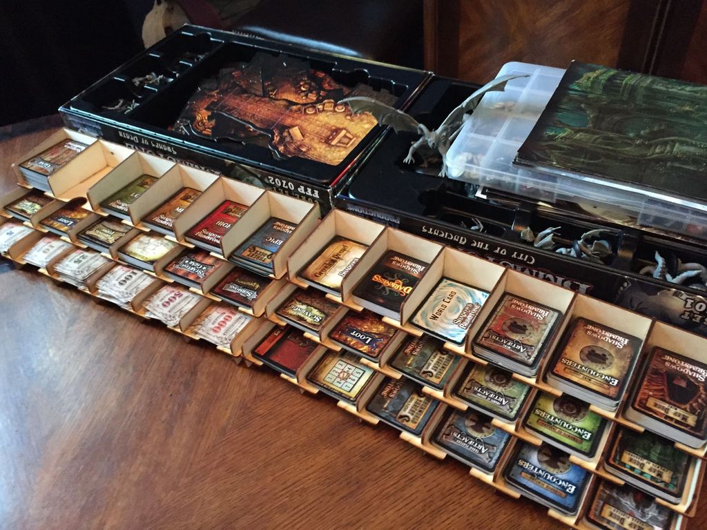 Best card deck holder / card storage? Shadows of Brimstone City of