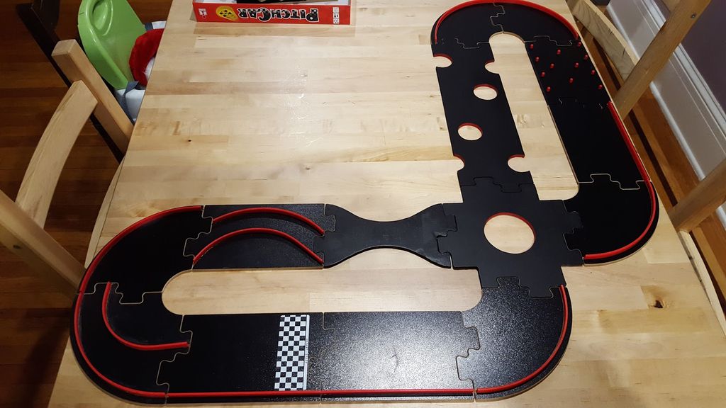 My custom Pitch Car track pieces... PitchCar BoardGameGeek