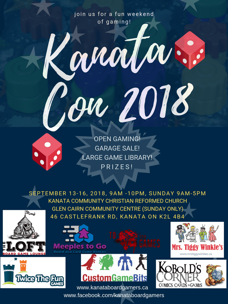 Ottawa Kanata Con 2018 September 13 16 Boardgamegeek