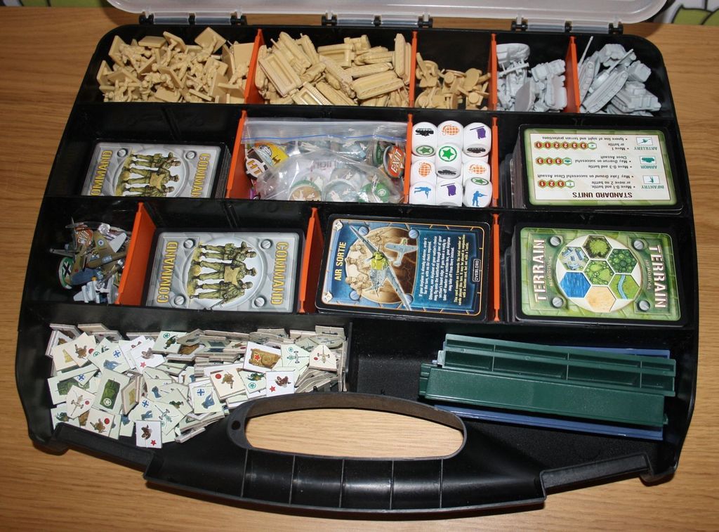 My Memoir'44 storage solution - EVERYTHING in the Campaign Bag? Read on ...