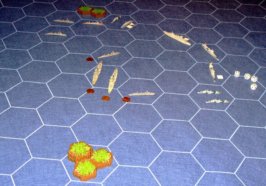 Using a Hex map. | Axis &amp; Allies Naval Miniatures: War at Sea ...