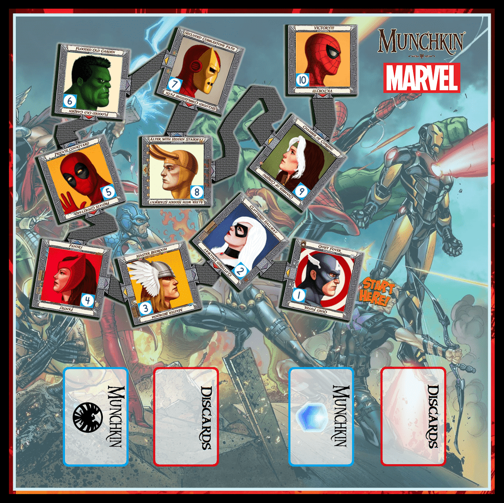 Custom Munchkin Marvel Playmat Munchkin Marvel BoardGameGeek