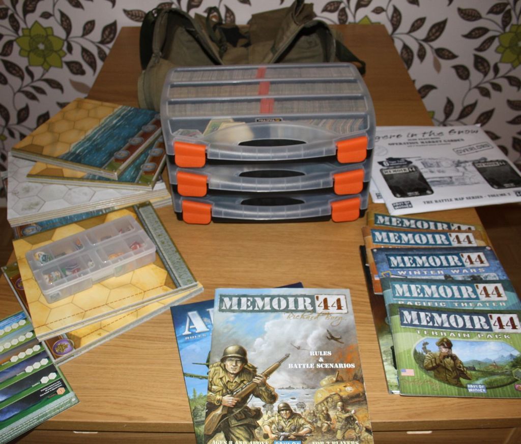 My Memoir'44 storage solution - EVERYTHING in the Campaign Bag? Read on ...