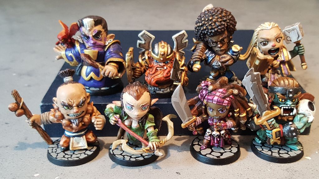 My entire painted Arcadia Quest collection Arcadia Quest BoardGameGeek