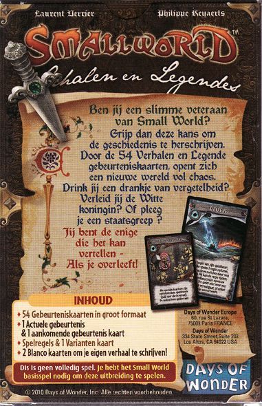 Small World: Tales and Legends, Board Game