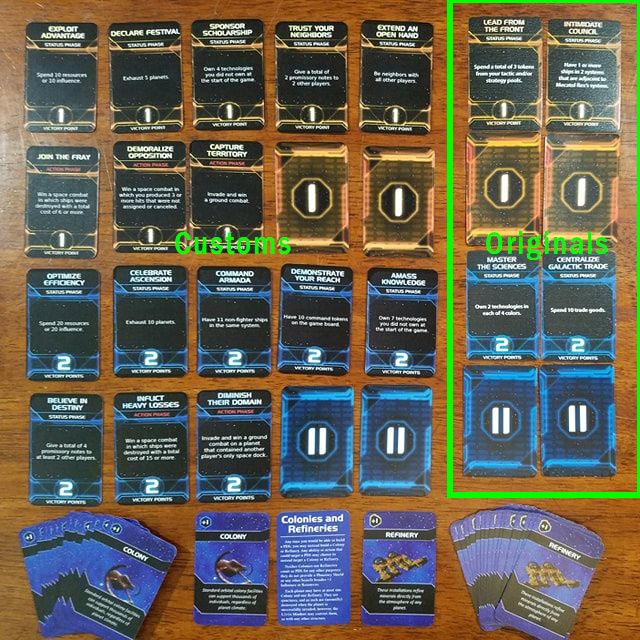 How to order a physical 54card deck of new objectives + facilities