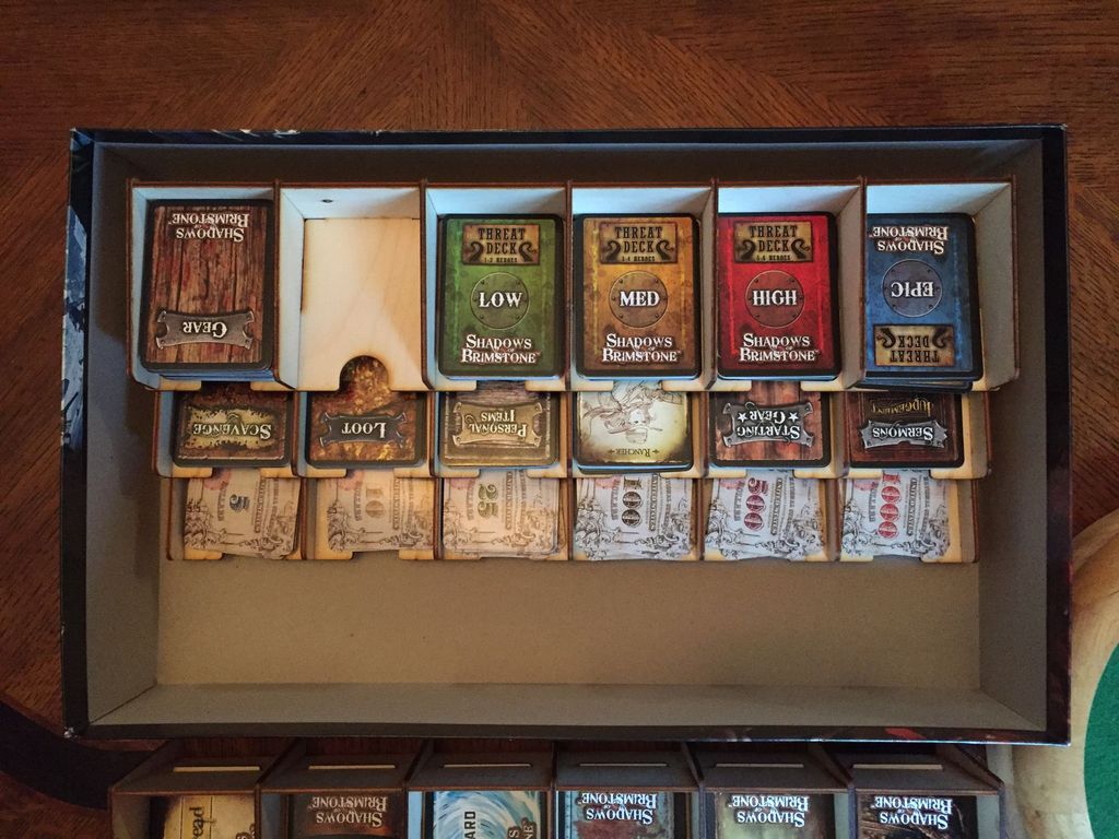 Best card deck holder / card storage? Shadows of Brimstone City of