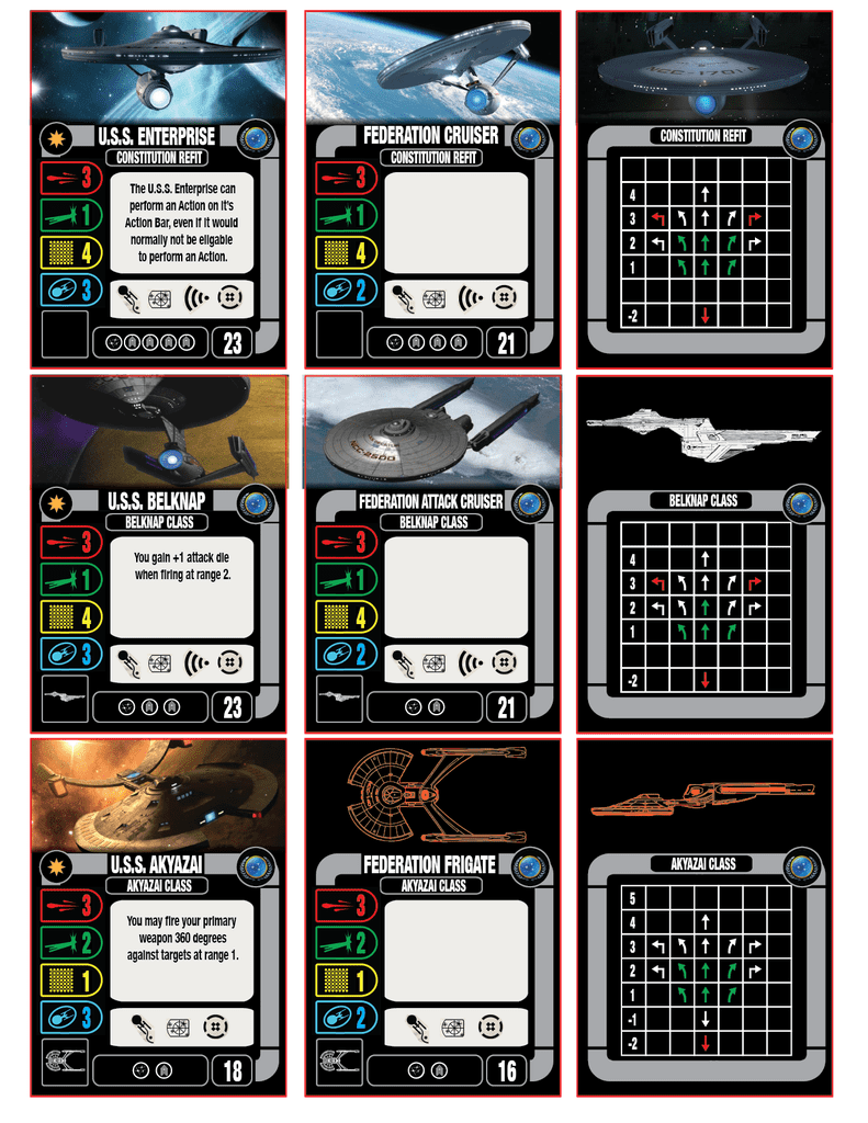 Custom Federation Ship Cards - Wip 