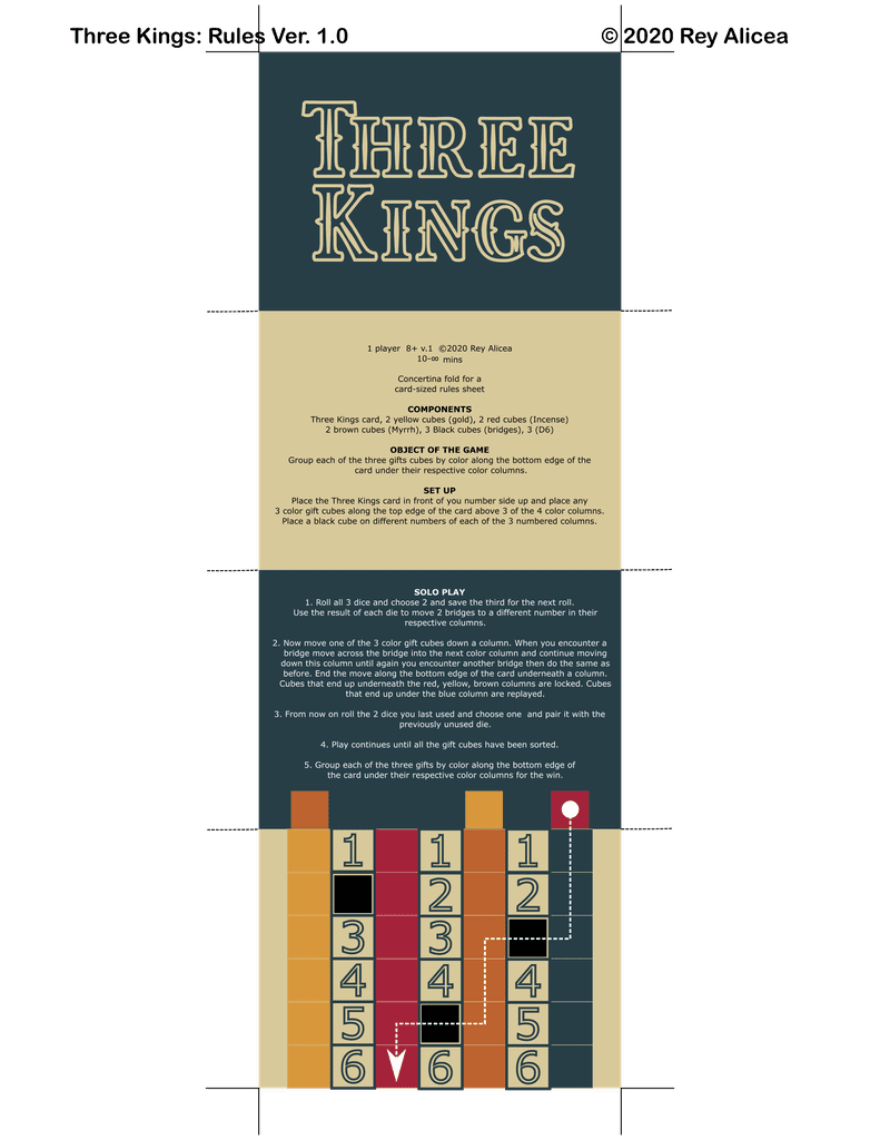 Wip Three Kings 2020 1 Card Game Print And Play Design Contest Entry Boardgamegeek