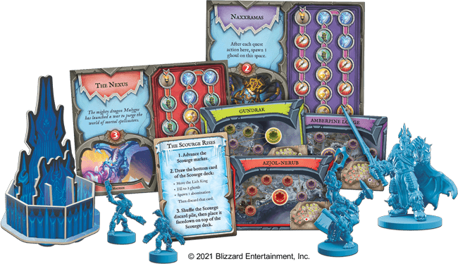 World of Warcraft: Wrath of the Lich King, Z-Man Games, 2021 — sample components