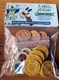 A Wild Venture: Wooden Tokens