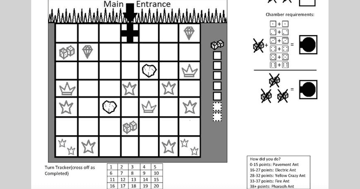 Print and Play Anty Establishment Juegos Roll & Write BoardGameGeek