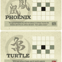 Onitama: Phoenix and Turtle Promo Cards