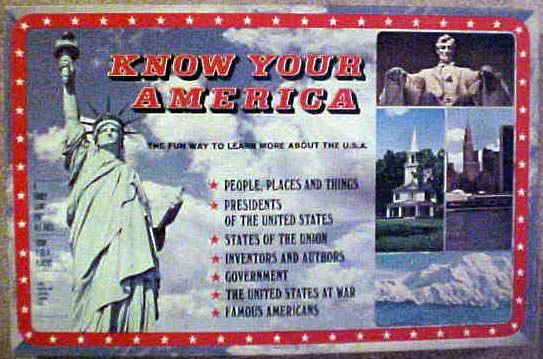 Cadaco Know Your America 1982 Board Game #750 gm620 