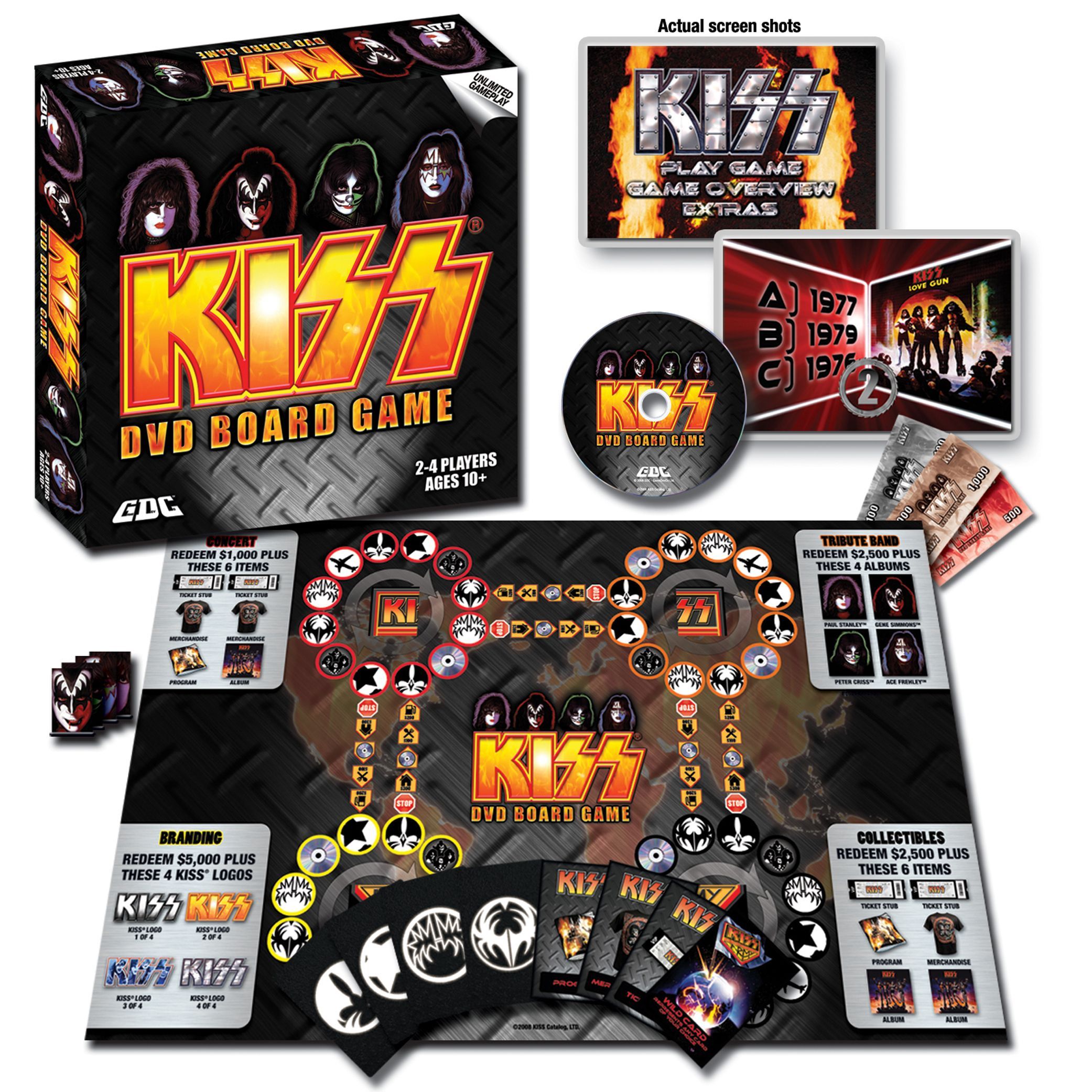 KISS DVD Board Game cover art