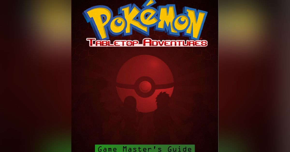 Pokémon Tabletop Adventures Game Master's Guide RPG Item RPGGeek