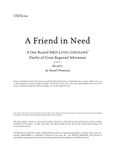 RPG Item: URD3-04: A Friend in Need