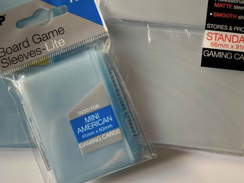Mayday Games Standard American USA Board Game Card Sleeves Clear 56 X 87mm 100ct for sale online 