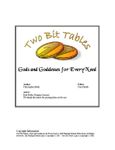 RPG Item: Two Bit Tables: Gods and Goddesses for Every Need