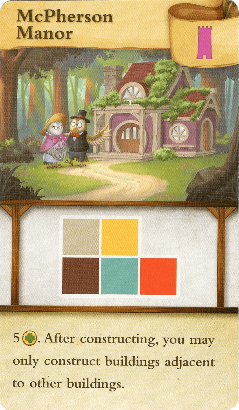 Tiny Towns: McPherson Manor Promo Card