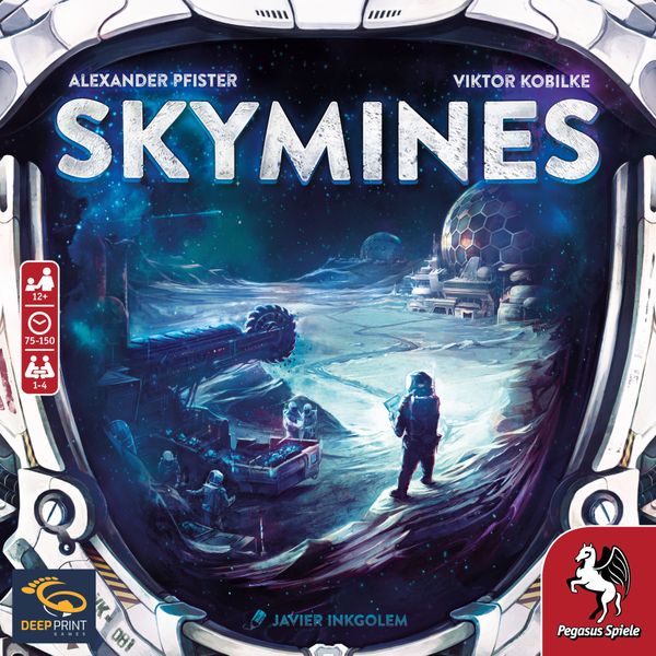 Skymines, Deep Print Games, 2022 — front cover, English edition (image provided by the publisher)