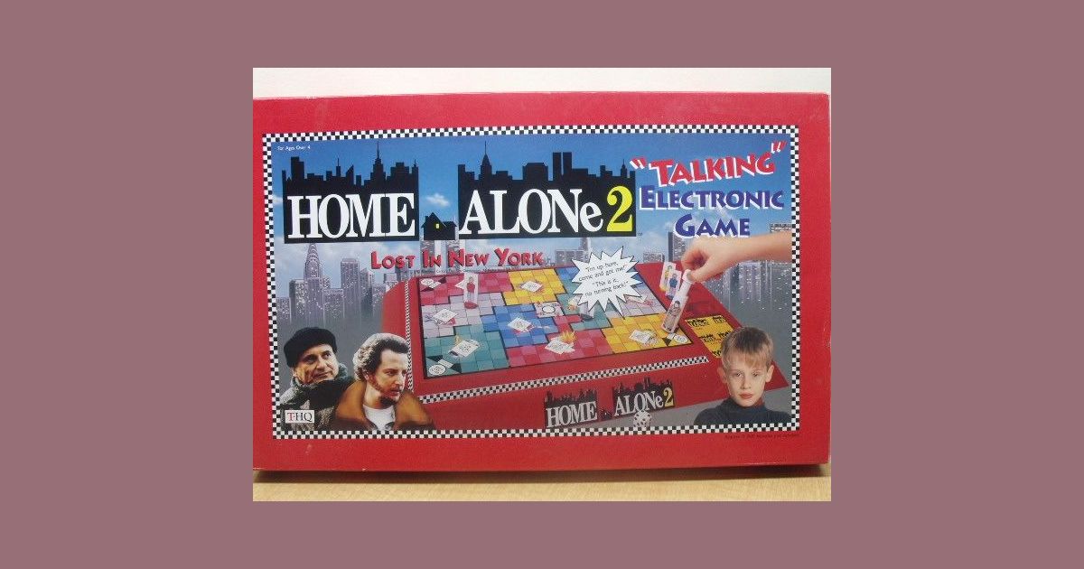 Home Alone 2 Lost in New York "Talking" Electronic Game Board Game