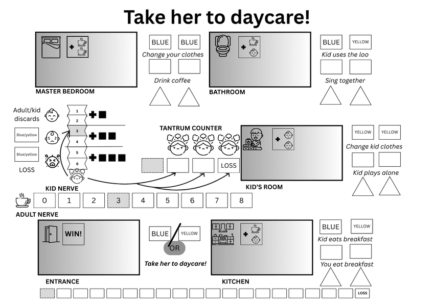 Take her to daycare!