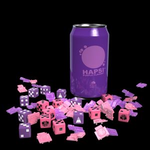 GKR: Heavy Hitters – Sweet & Salty Factions – Hapsi Can Purple Flavor & Faction Themed Defense Dice