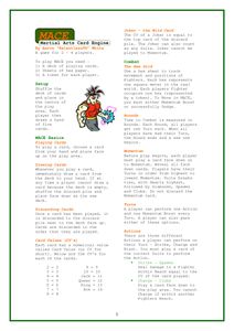 MACE: Martial Arts Card Engine