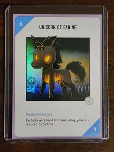 Unstable Unicorns: Rainbow Apocalypse Vinyl Mini Series Unicorn of Famine Exclusive Foil