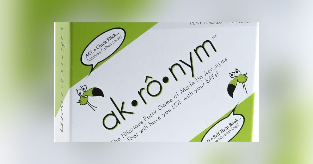 ak•rô•nym | Board Game | BoardGameGeek