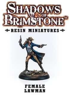 Shadows of Brimstone: Resin Female Lawman
