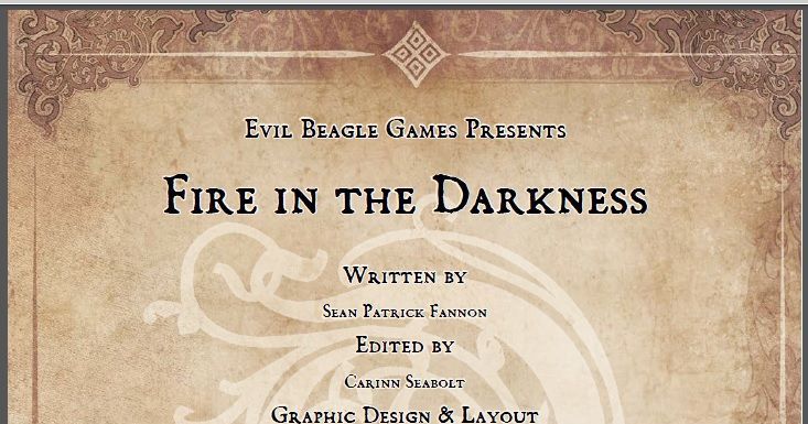 Fire in the Darkness | RPG Item | RPGGeek