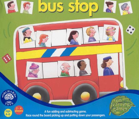 Details about  / Orchard Toys BUS STOP Kids//Childrens Fun Addition And Subtraction Race Game BNIB