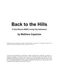 RPG Item: Back to the Hills