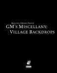 RPG Item: GM's Miscellany: Village Backdrops (Pathfinder)