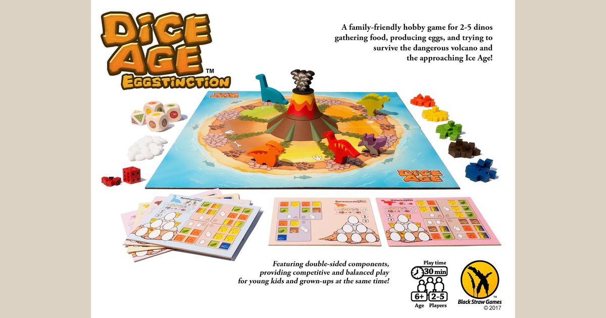 Dice Age Eggstinction Board Game BoardGameGeek