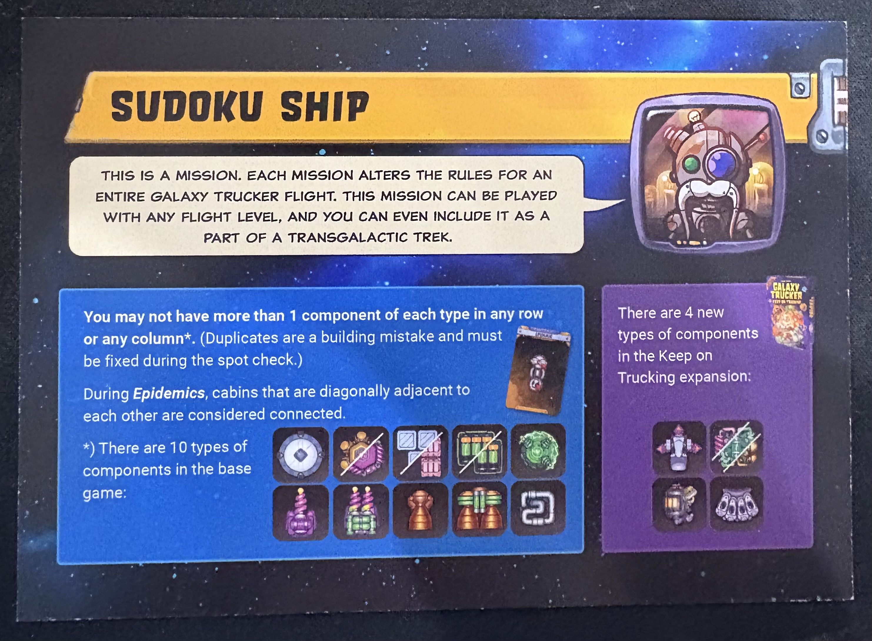 Galaxy Trucker: Sudoku Ship Mission Promo