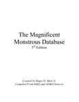 RPG Item: The Magnificent Monstrous Database