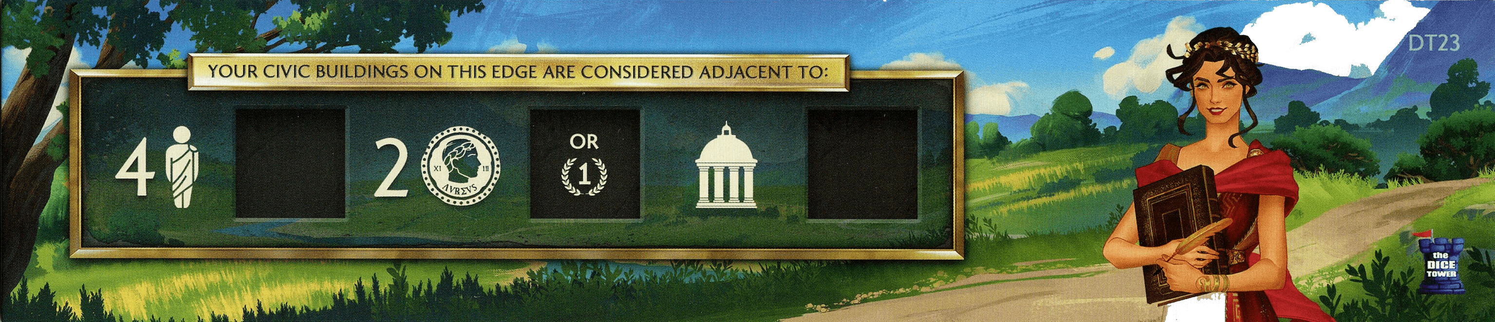 Foundations of Rome: Roads of Fortune – Dice Tower 2023 Promo Road Board