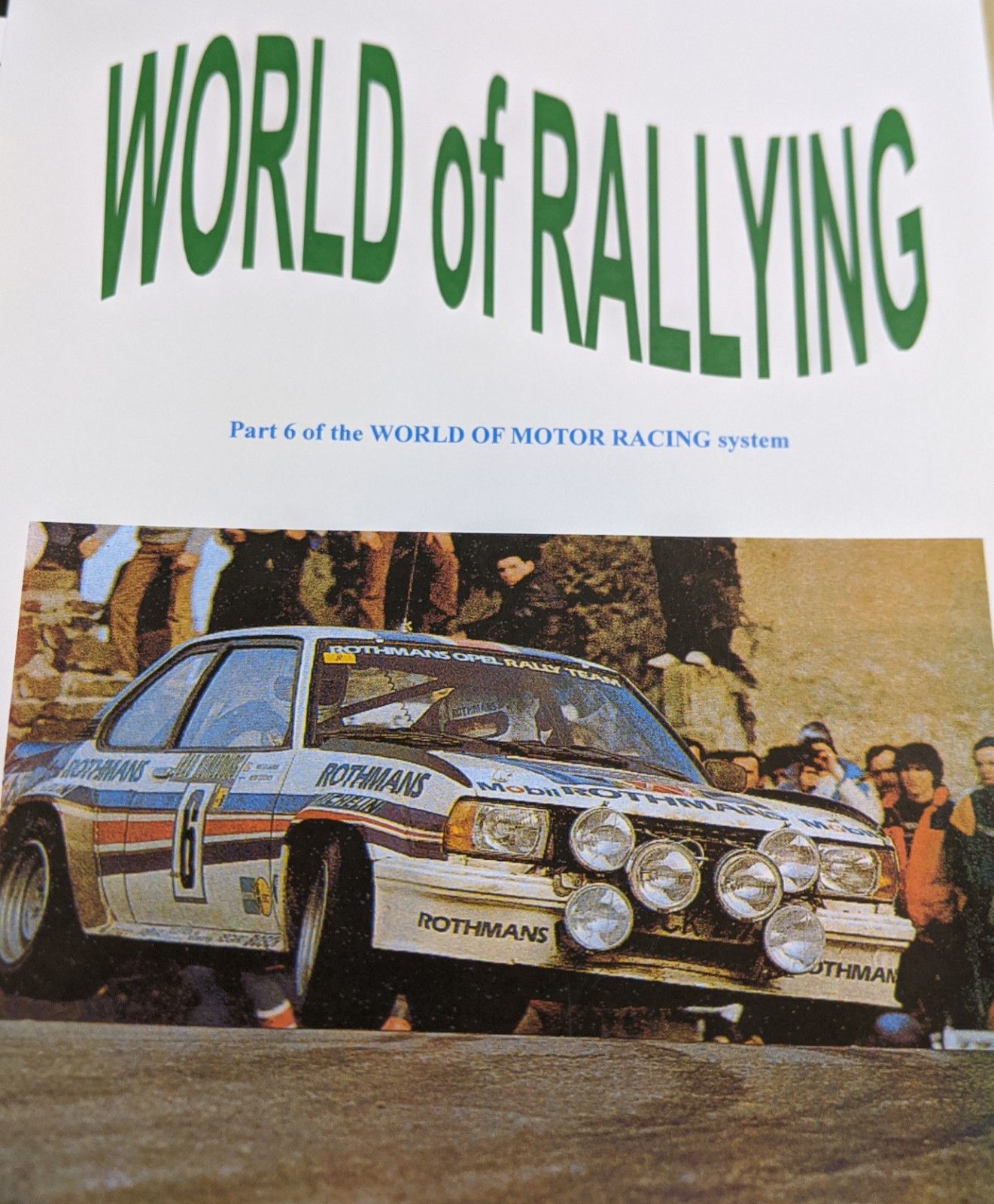 World of Motor Racing: World of Rallying