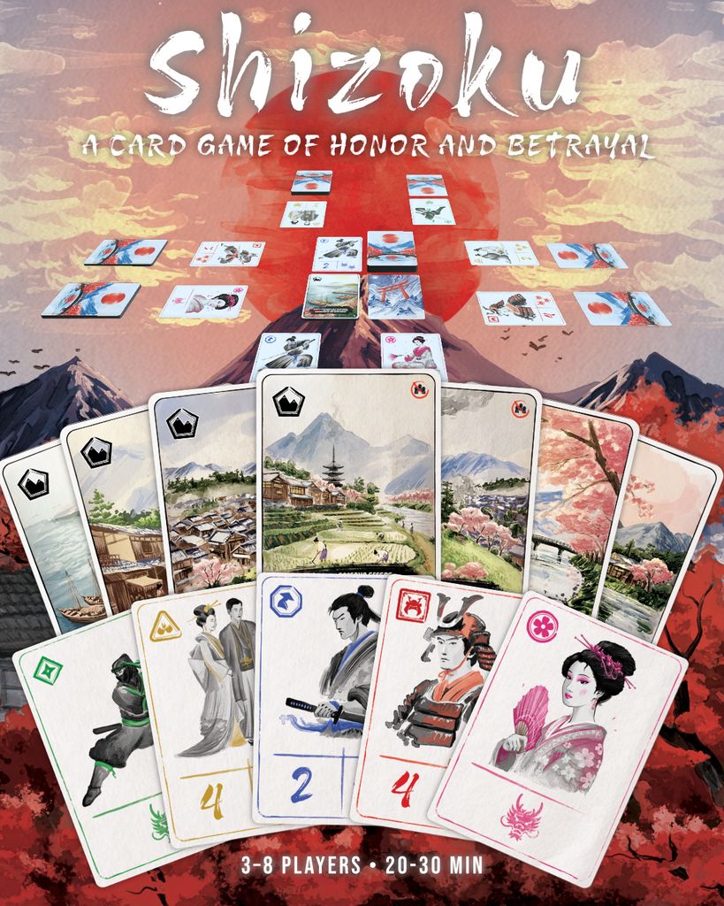 Illustration 9 de Shizoku | A tactical card game of honour and betrayal