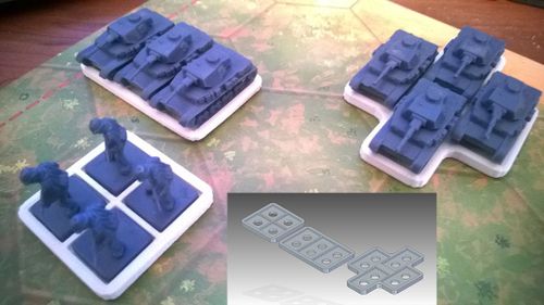 Memoir 44 Unit Base Plates for 3D Printing | Memoir '44