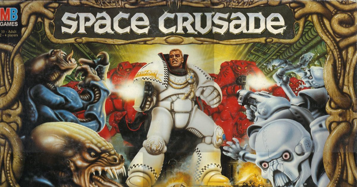 Space Crusade Board Game + Mission Dreadnought Expansion Warhammer 40k  [1990]