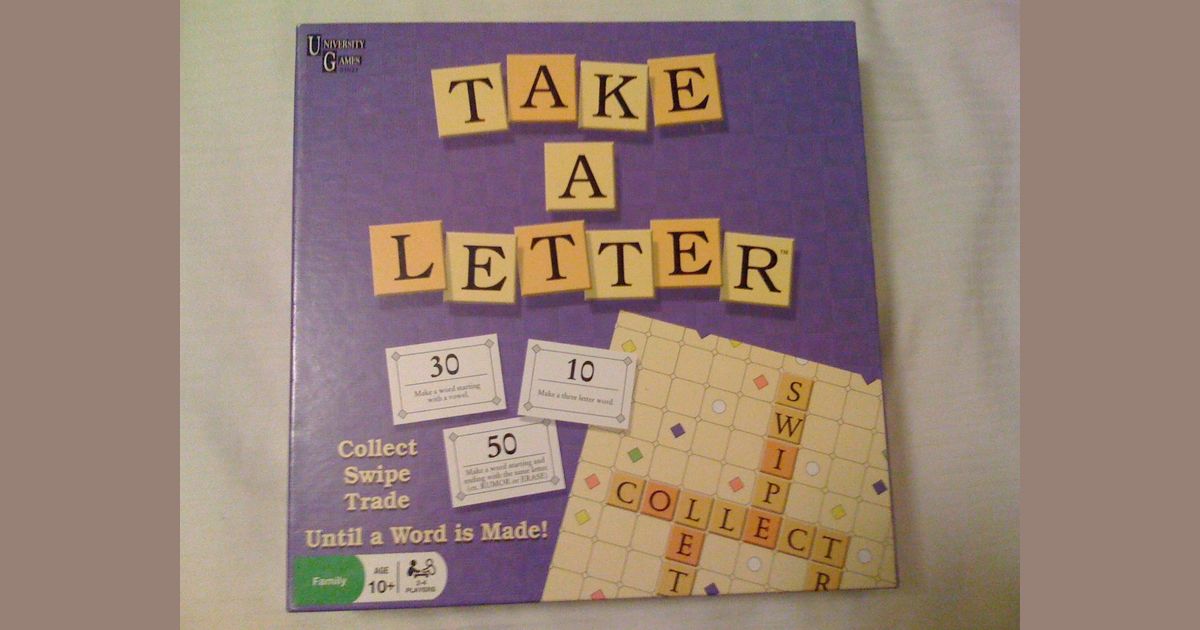 Take A Letter Board Game BoardGameGeek