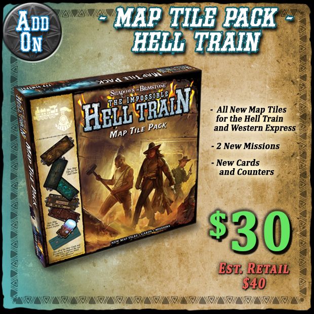 Shadows of Brimstone: The Impossible Hell Train – Map Tile Pack