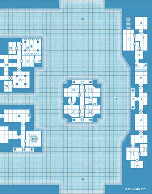 Old School Blue Map #58 | RPG Item | RPGGeek