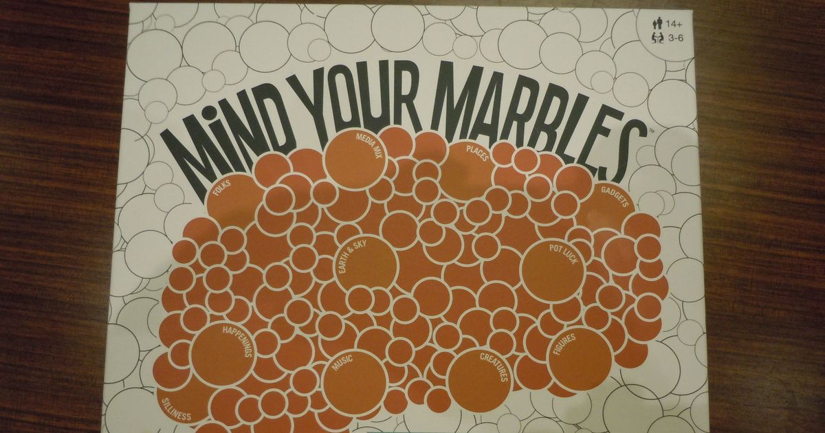 Mind your clearance marbles board game